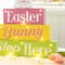 Glitzhome&#xAE; 12&#x22; Easter LED Lighted Wooden Bunny Block Word Sign